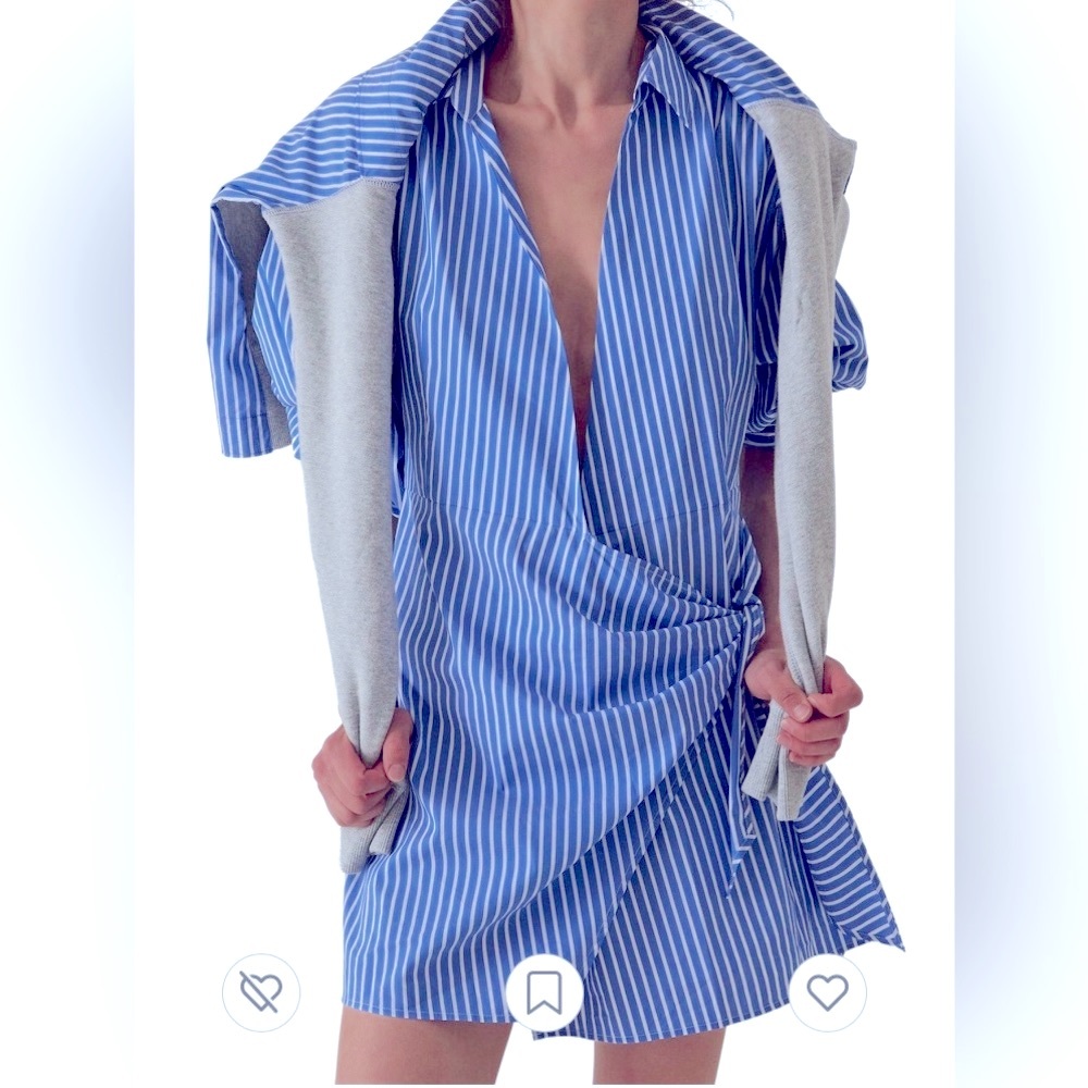 Thakoon Addition Women’s striped shirting dress Size 8-Like New